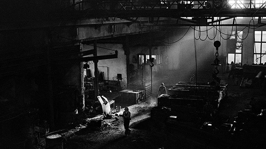 Ett gjuteri i fågelperspektiv